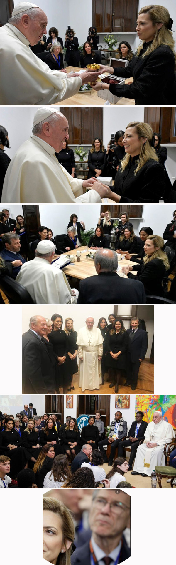 Pope embraces Fabiola Yanez 2